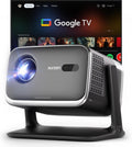 Aurzen téléviseur, 20 W, Noir, Boom Mini Vidéoprojecteur avec Google TV&Netflix, Dolby Audio, Compatible 4K