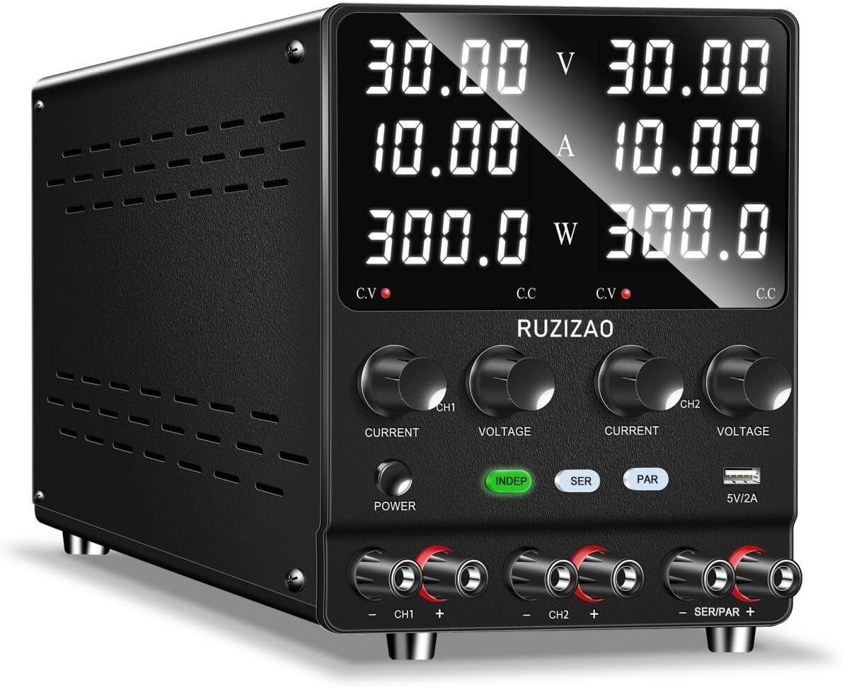 RUZIZAO Blocs d'alimentation, 30 V, Noir/Gris