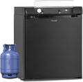 Smad mini réfrigérateur, 40 L, 12 V, 220 V, Noir, Frigo Gaz Camping Car, Frigo Trimixte Gaz, Portable pour Caravane