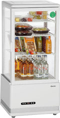 Bartscher réfrigérateur, 700878G, 78 L, Noir, MINI-VITRINE REFRIGEREE -WE/L
