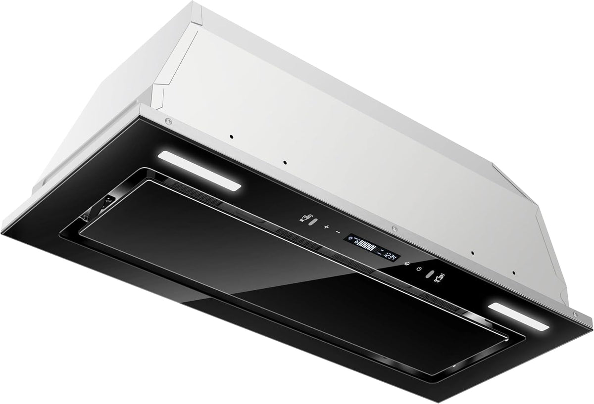 JOEAONZ Hottes aspirantes, 76,2 cm. Style : hotte à encastrer., 76,2 cm, Noir, Insert de hotte de cuisinière 800 CFM