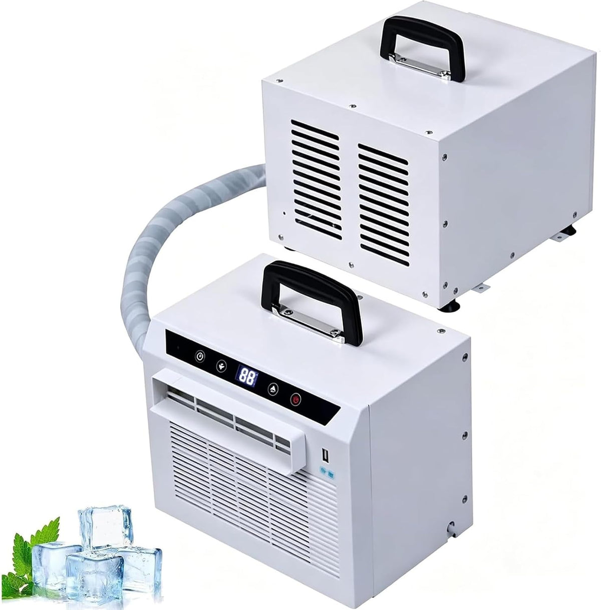 LxxSHOPDS Climatiseurs portables, 3000 Btu, 1,5 M, Blanc, Climatiseur Portatif Divisé, Tuyau De Raccordement De ètre