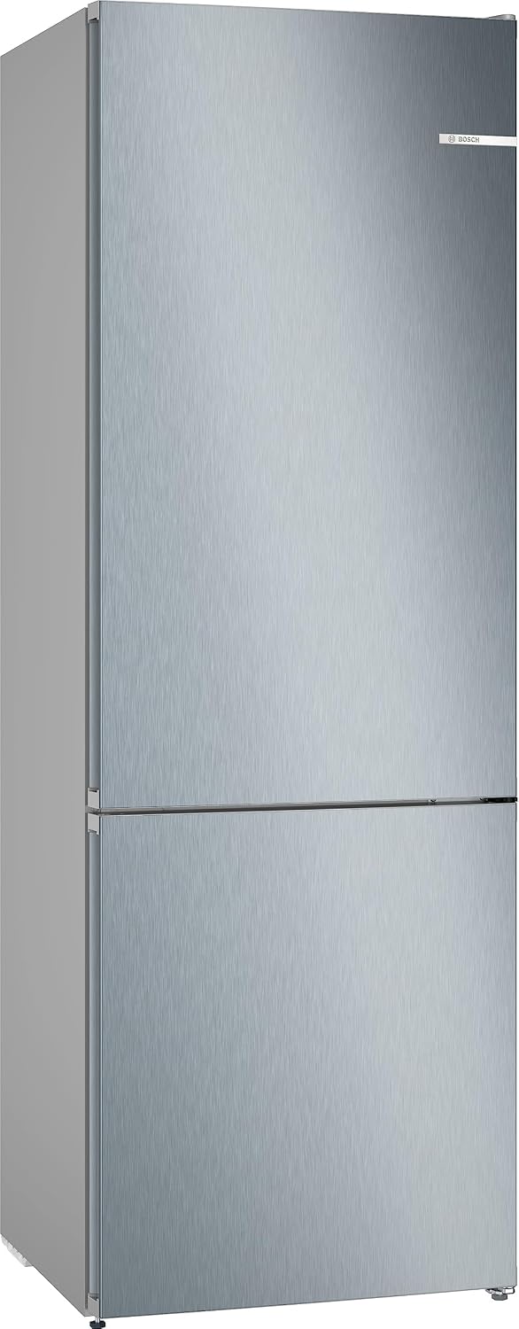 Bosch réfrigérateur, 203 x 70 cm, Argenté, KGN492LDF Série 4 - combiné, pose-libre, éclairage LED, VitaFresh