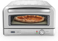 CUISINART four à pizza, Noir/Argenté, l'intérieur, Goût de pizza au feu de bois, Prêt en 5 minutes, Kit : Pelle
