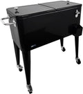 AxI réfrigérateur, 76 Litre, Noir, Retro Cooler, Boissons Mobile pour L'Extérieur/Le Jardin, Glacière