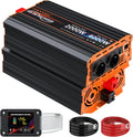 JARXIOKE convertisseur de tension, 2000 W, 24 V, 230 V, Noir/Rouge, Onduleur Sinusoïdal Pur, Conversion vers Stable