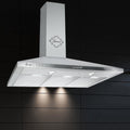 Gurari hotte aspirante, 90 cm, 1000 m, Argenté, GCH C 147 IS 9 N Hotte murale en acier inoxydable, Moteur très absorbant ³/h