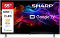 Sharp téléviseur, 55 pouces, Noir, QLED 4K Ultra HD Dolby Vision Dolby Atmos 55HP5265E (HP Series)