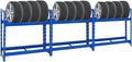 PROREGAL Étagères de rangement, Bleu/Noir, Mega Deal 3X Étagère à pneus Tiger
