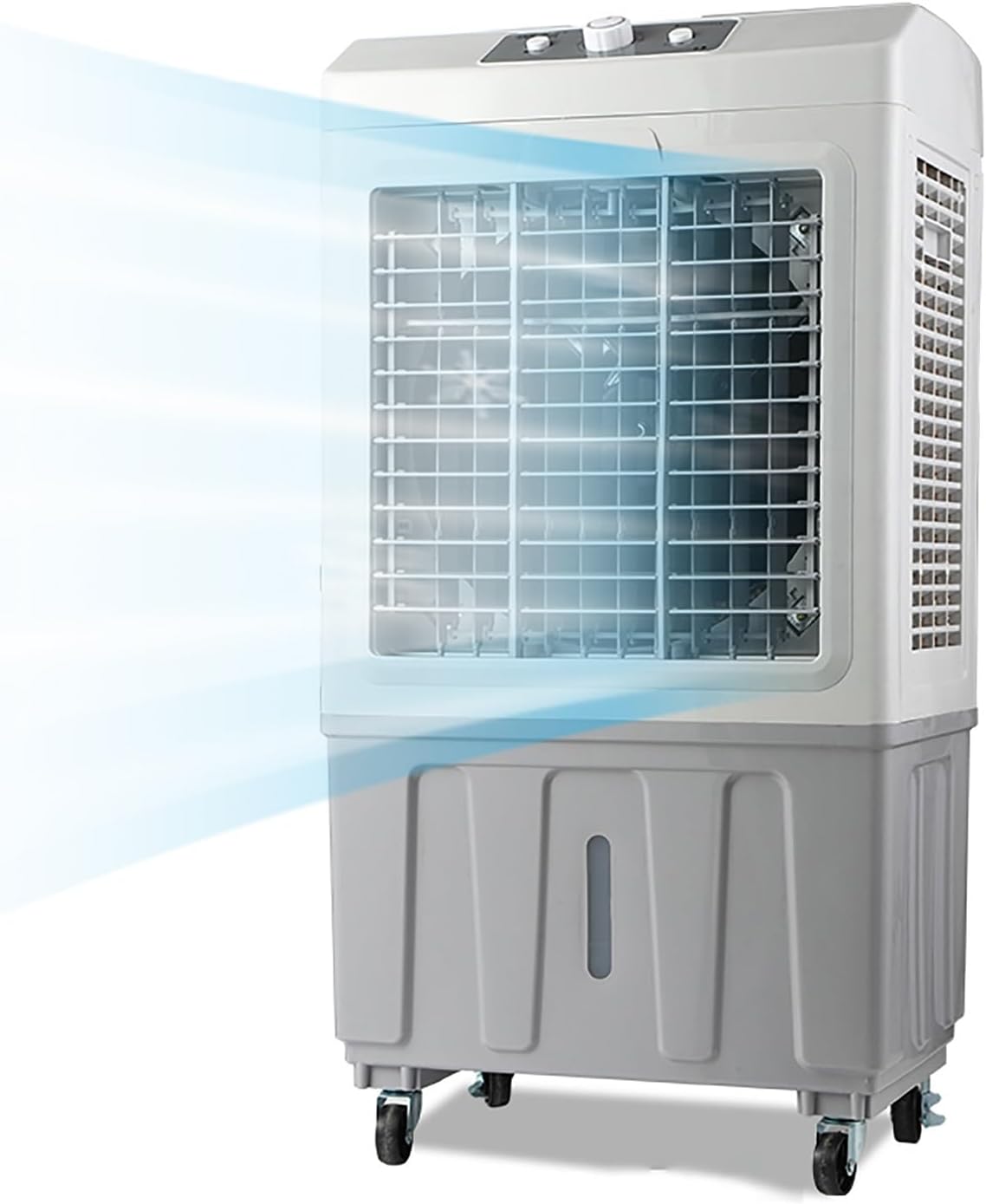 climatiseur portable LIPJIA, 70 L, Blanc, Climatiseur Mobile, Refroidisseur d'air par évaporation, réservoir