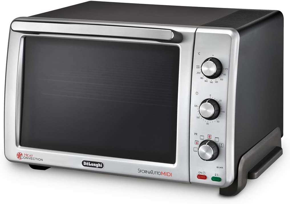 De'Longhi Mini fours, 24 litres, 2000 W, Argenté, EO 24752 Midi Four électrique
