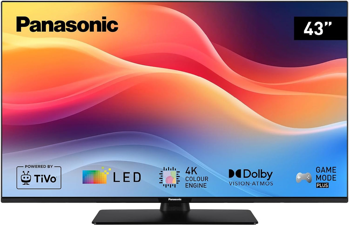 Panasonic téléviseur, 43 Pouces, Noir, TB-43W61AEZ, Série W61, TV Smart LED 4K Ultra HD, Dolby Vision & Atmos