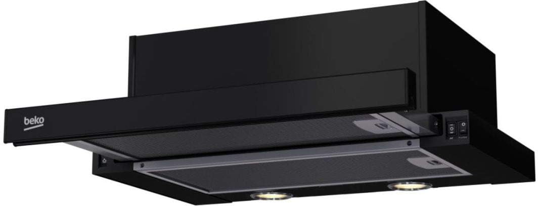 Beko Hottes aspirantes, 420 m, 69 dB, Noir, CTB6250B hotte ³/h Semi-intégrée (semi-encastrée) E - Hottes ( ³/h