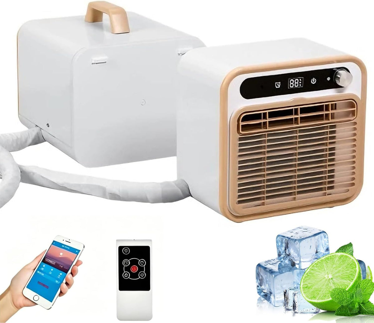 climatiseur portable Climatiseur, 490 × 288 × 272 mm, 500 W, 5000 Btu, 130 m, 2 m, Blanc, Portable Split, Wi-fi Et Télécommande