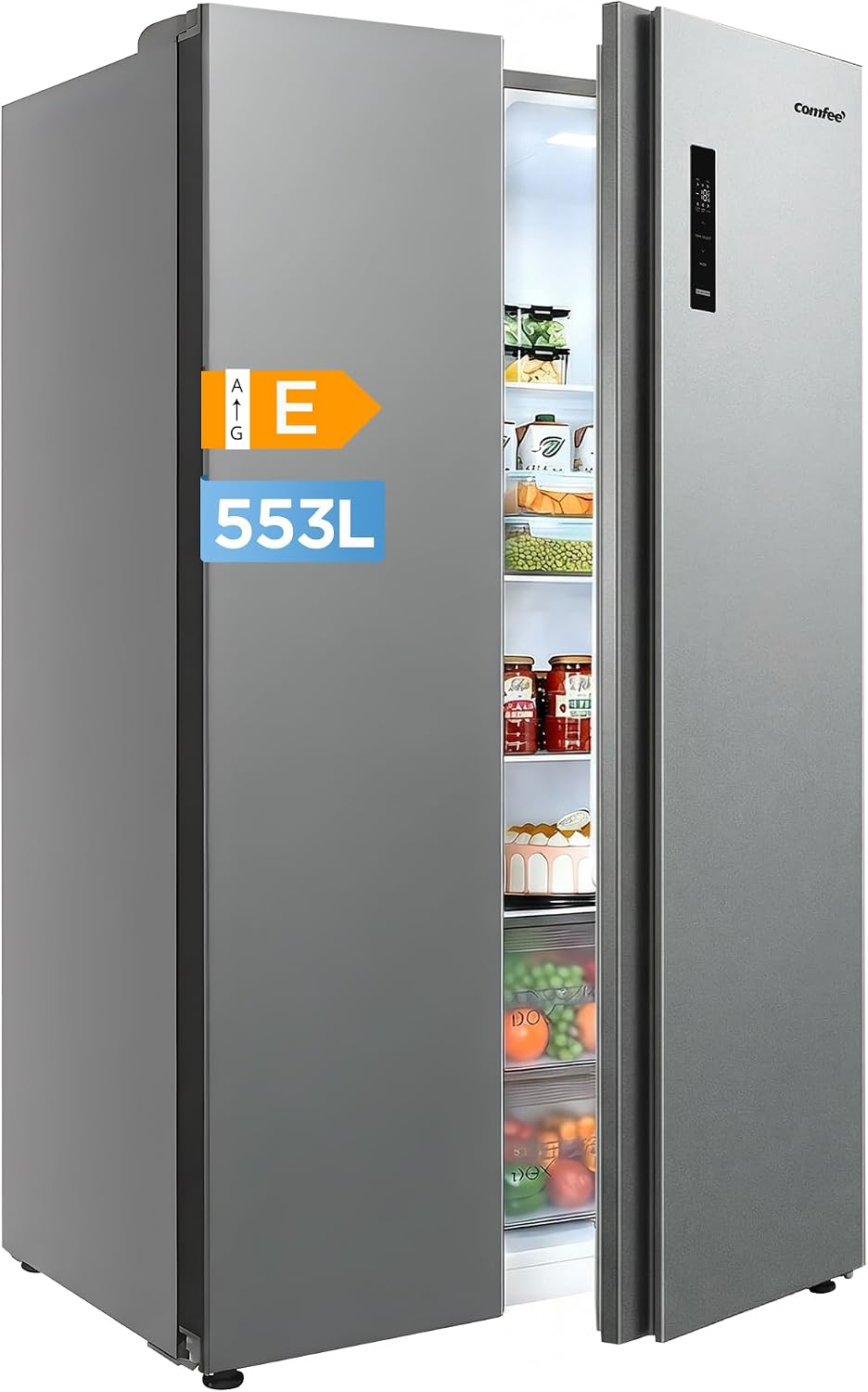 Comfee réfrigérateur, 553 L, 347 L, 206 L, Blanc, ' Frigo Américain, Frigo Congelateur Combiné, No Frost, Le Congélateur