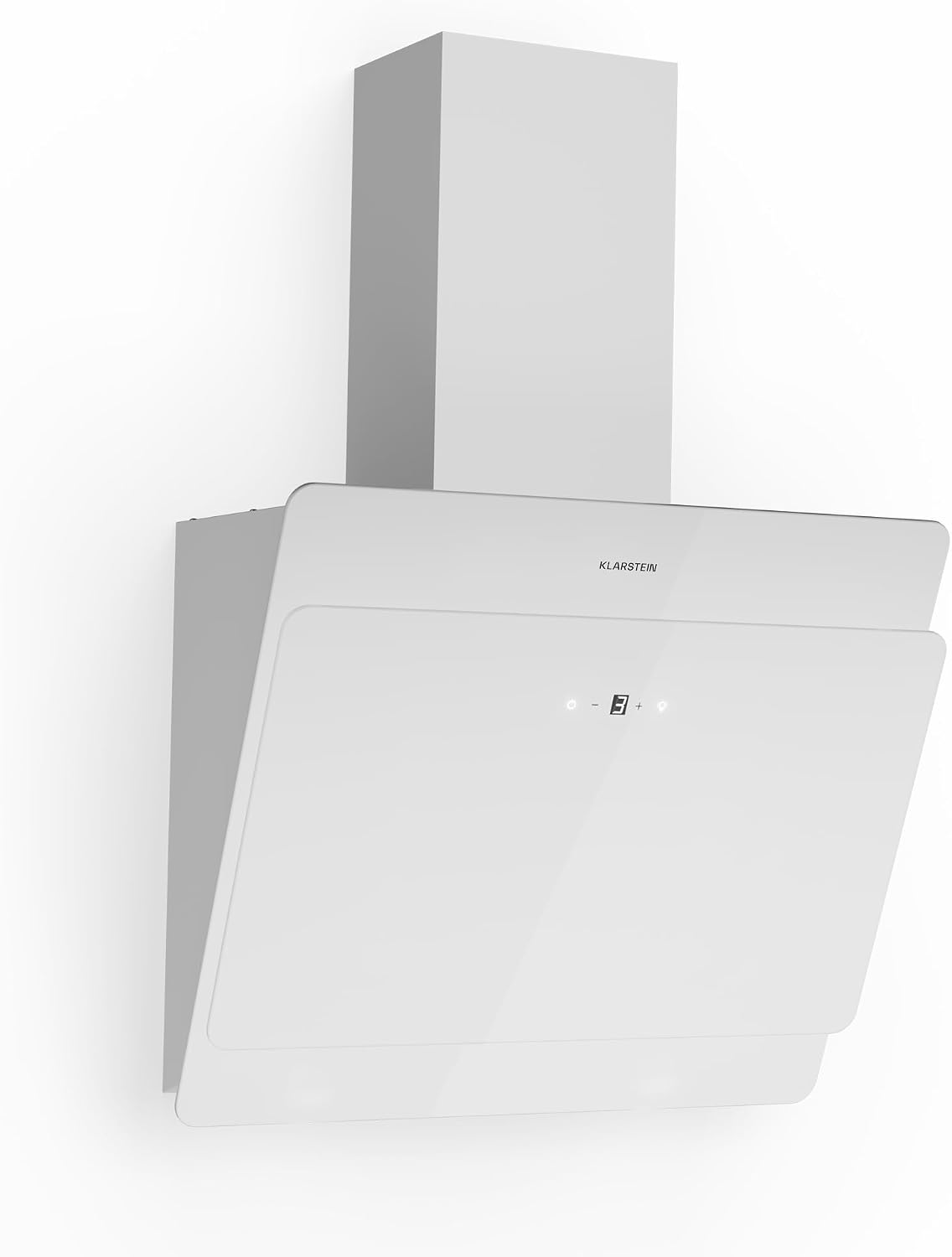 KLARSTEIN hotte aspirante, 71 dB max., 60 cm, 607 m, Noir, Hottes de Cuisine Inclinées, Filtre de Hotte en Aluminium