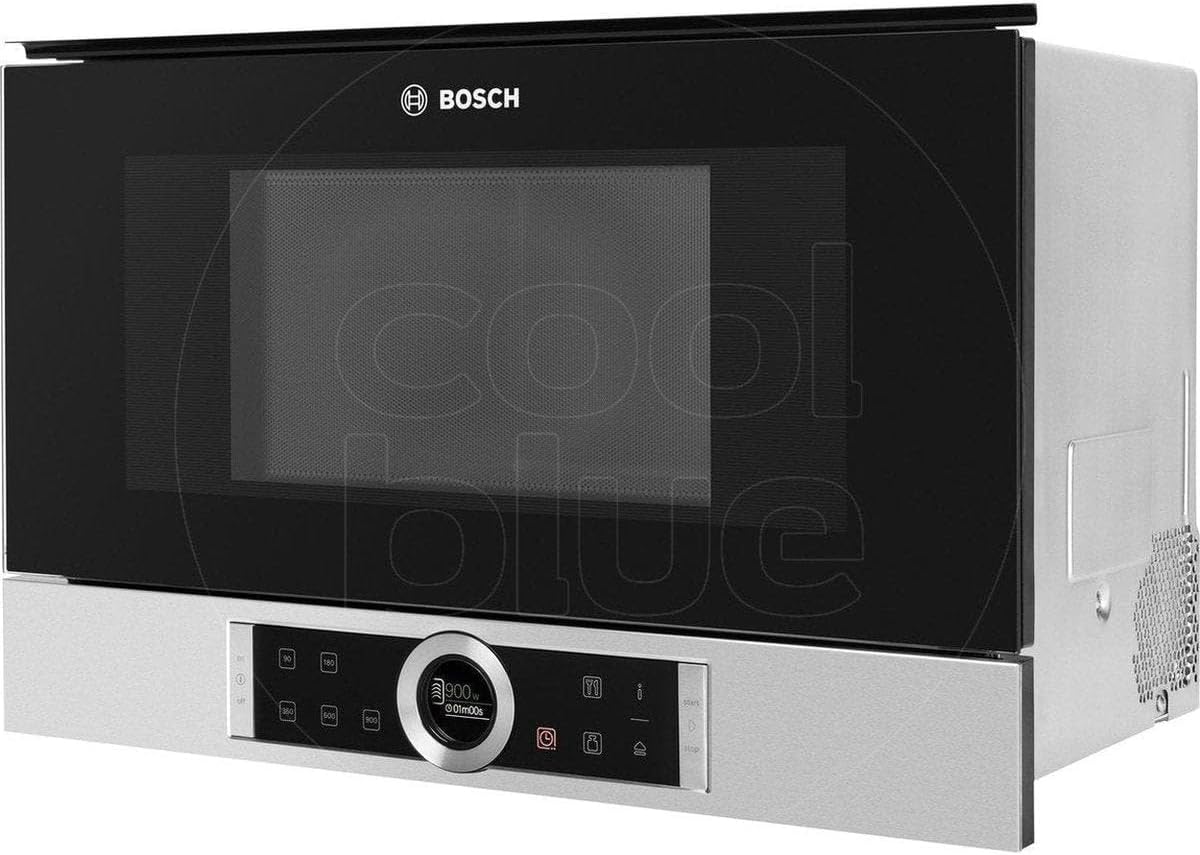 Bosch Multifonction, 900 W, 21 L, Noir/Argenté, - BFR634GB1 - Micro-ondes encastrable