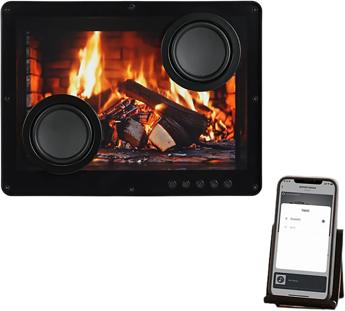 Enceintes portables Bluetooth Haut, Transparent, -parleur flottant avec affichage visuel, connectivité sans fil