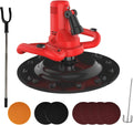 BoTongSiHai Outils à béton, 600 Tr/min, Rouge, Truelle Électrique, Malaxeur - Moteur Cuivre Robuste, Vitesse Variable 80
