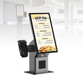 KAIKAFEI Écrans tactiles LCD, 30 × 79,1 × 25 cm / 11,8 × 31,1 × 9,8 po, Acier renforcé, Noir, Borne de Commande Tactile 21