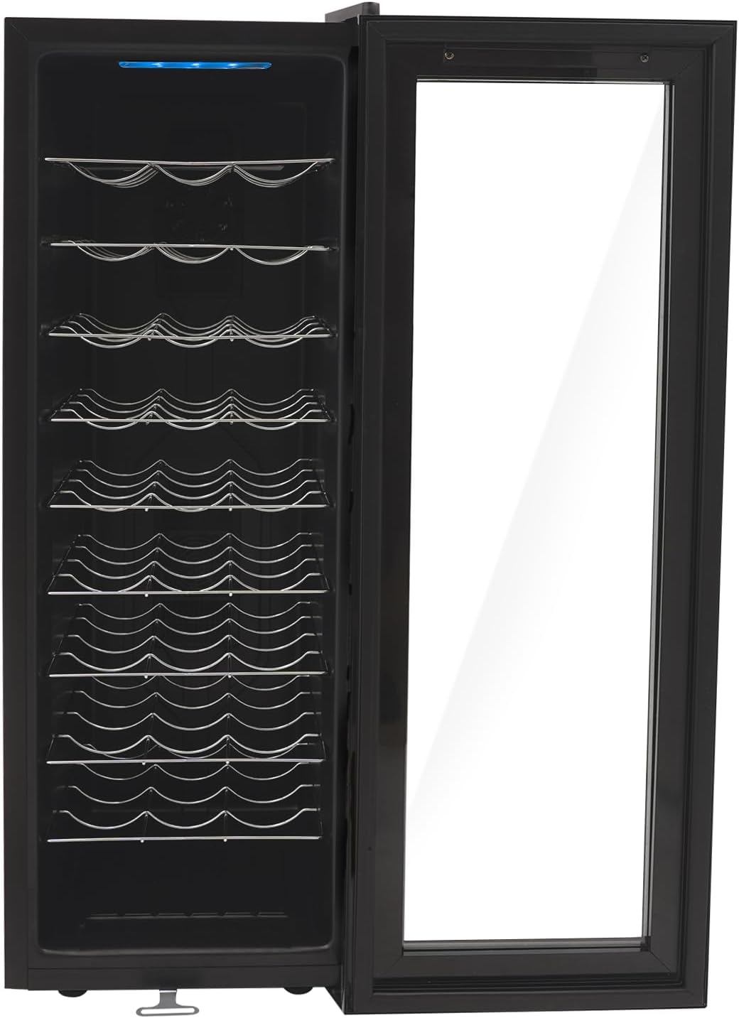 Fermoirper Rafraichisseurs de boissons, 90 L/19.8Gal, 90 L, Plaque laminée à froid, verre trempé, noir