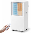 climatiseur portable LCAIHONG, 285*335*698 mm, 14000 BTU froid, 9000 BTU chaud, 220 V/50Hz, 14000 BTU, 35 m, ABS, Blanc