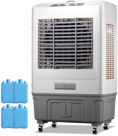 LIPJIA climatiseur portable, Blanc, Climatiseur Mobile, Refroidisseur d'air évaporatif Portable, Refroidissement Puissant pour garages