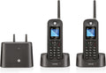 Motorola Voice Téléphonesanalogiques et DECT, Noir, O202 Pack de téléphones sans fil professionnels longue portée jusqu'à 1 km