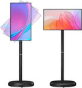 ExoticaBlend téléviseur, 21,5 Pouces, 64G, Noir, Ecran Tactile Intelligent, Support TV Portable 1080p sur roulettes