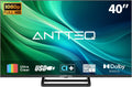 Antteq téléviseur, 40 pouces, Noir, HDMI USB Media Player Monitor PS5 Xbox, standard Nonsmart TV petit écran pour chambre à coucher