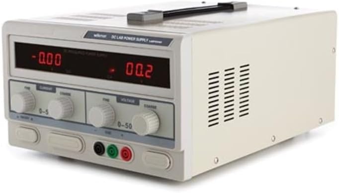 Velleman Blocs d'alimentation, Gris, Alimentation de Laboratoire, réglable, 0-50 VCC/0-5 A, limitation de Courant