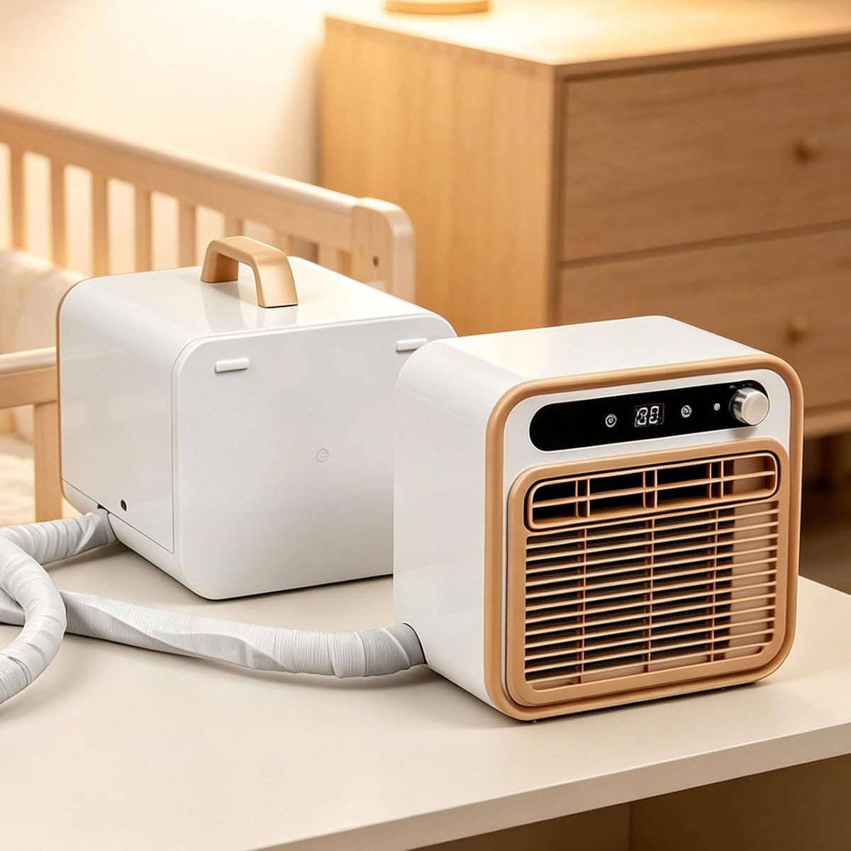 Gavscient Climatiseurs, 490 × 288 × 272 mm, <40 dB (unité intérieure), 5000 BTU, 130 m, 1 m, Blanc classique, Unité de Climatisation Portable Split