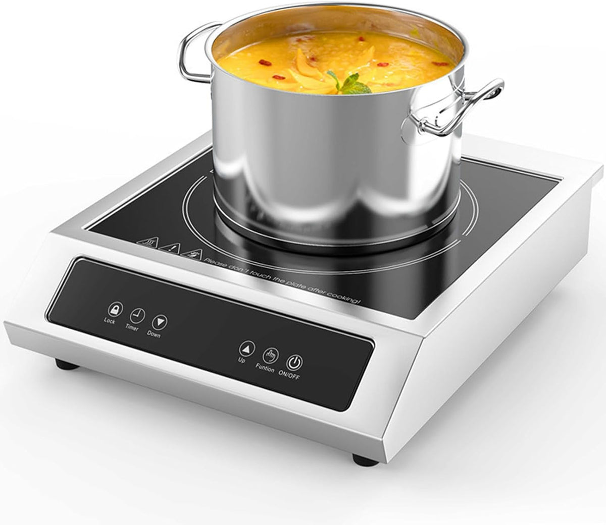 Appareils Plaques de cuisson, Noir, pour la Maison connectée : Plaque à Induction avec 9 Niveaux de Puissance