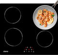 Tables de cuisson CIARRA, 6000 W, 60 cm, Noir, Plaque à Induction 4 Foyer, Commande Tactile, 9 Niveaux de Puissance