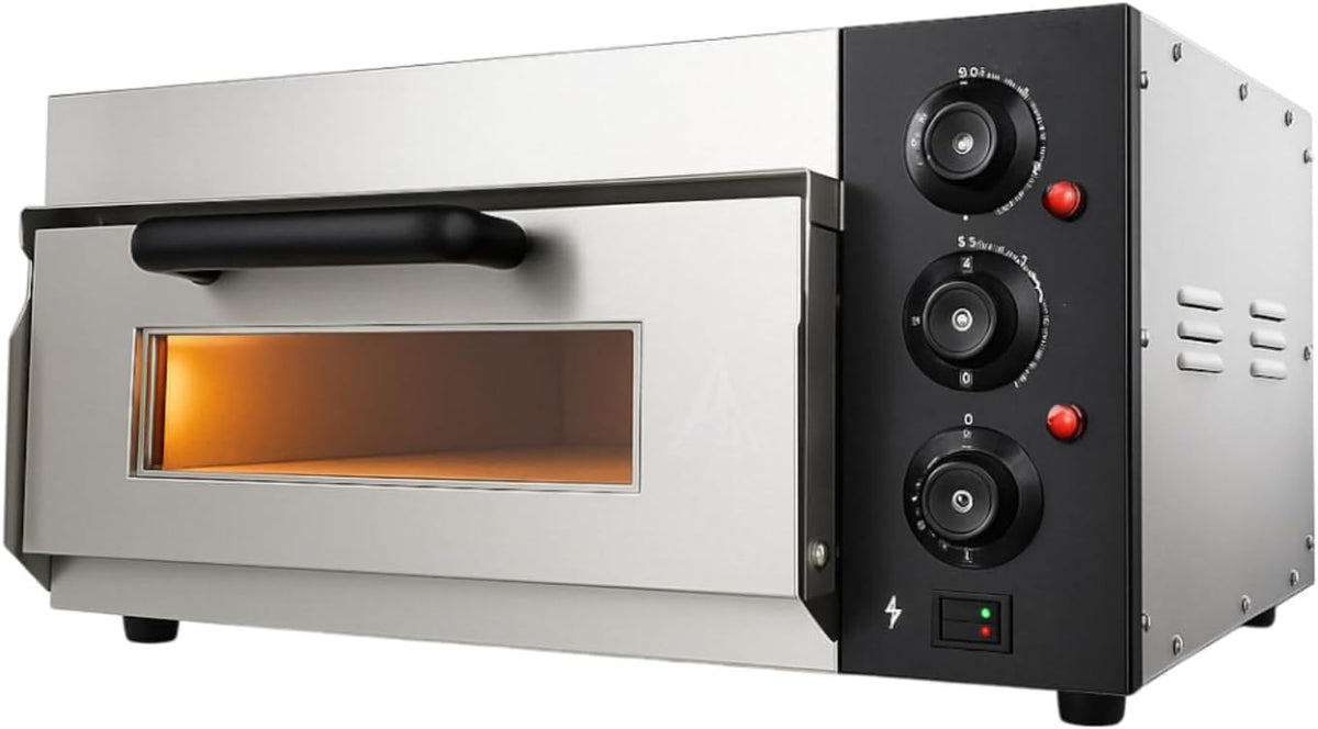 Four four à pizza, 40 cm, 2000 W, Argenté
