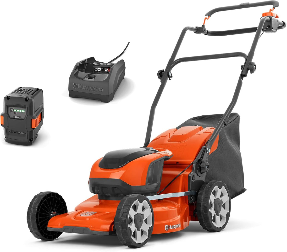 Husqvarna Coupe-bordures, Noir/Gris, LC 137i Set Tondeuse sur Batterie